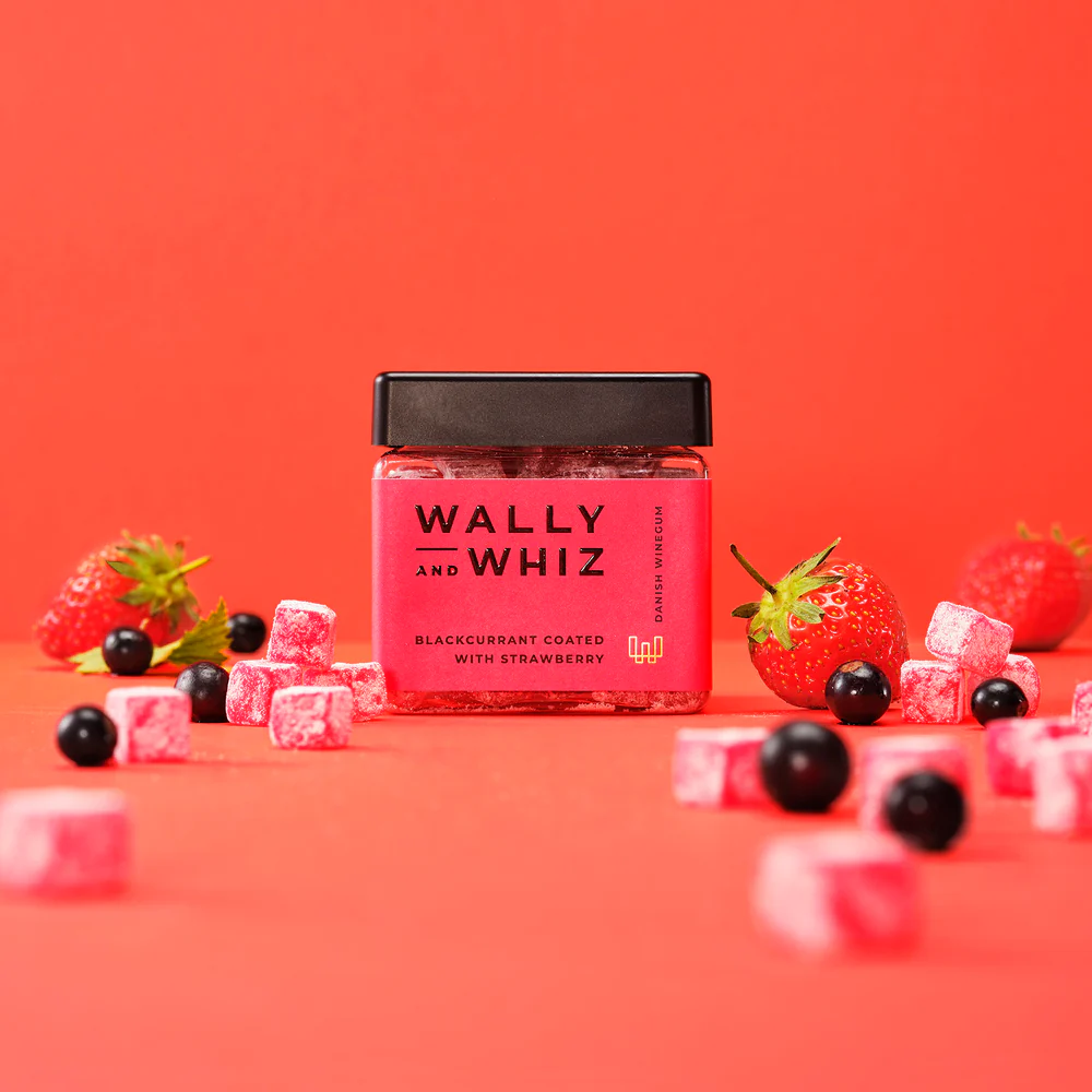 Solbær med jordbær vingummi 140g – Wally and Whiz